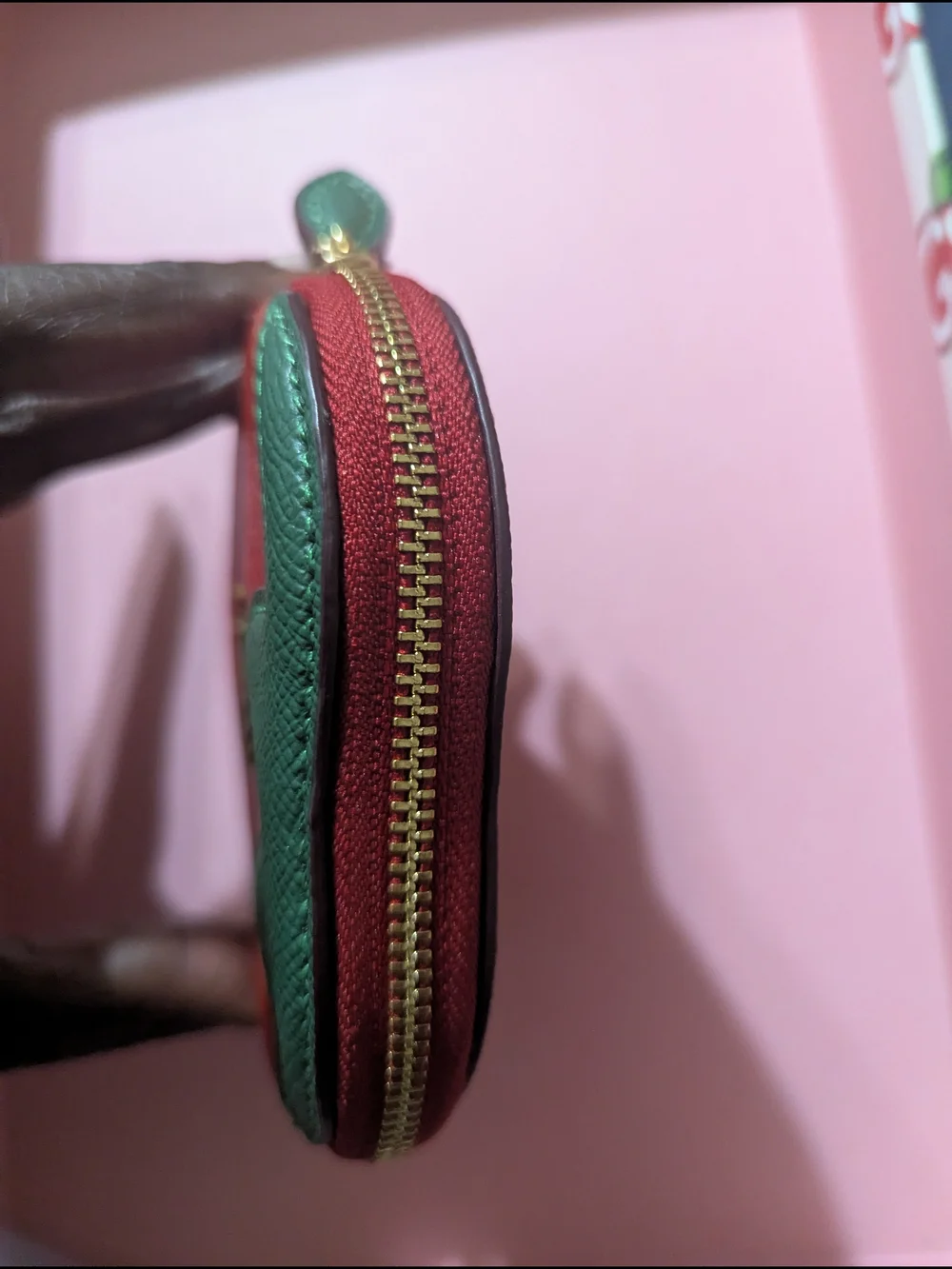 Coach Strawberry Coin Case - Red & Green - Picture 6 of 6